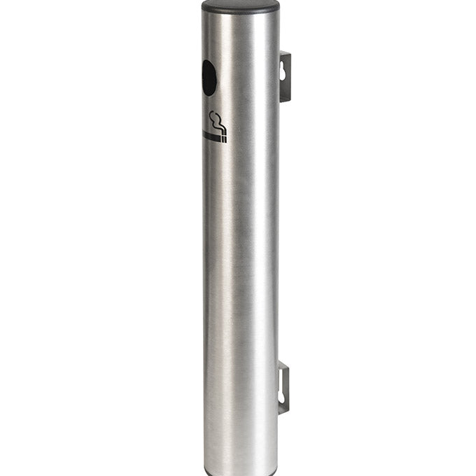 2-1/2"D x 22"H Wall Mounted Smoker Pole, Brushed Stainless Steel
