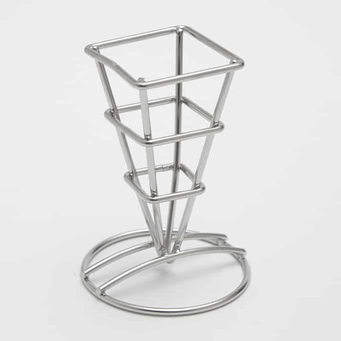 Stainless Steel Fry Cone Holder