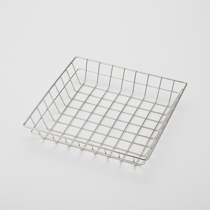 10" Square Stainless Steel Wire Grid Basket