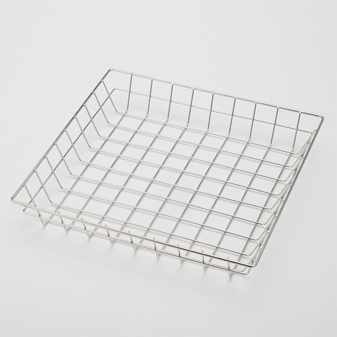 12" Square Stainless Steel Wire Grid Basket