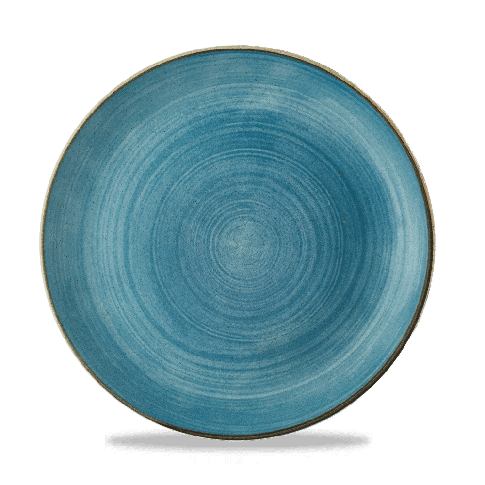 Stonecast Raw 10.25" Teal Evolve Coupe Plate