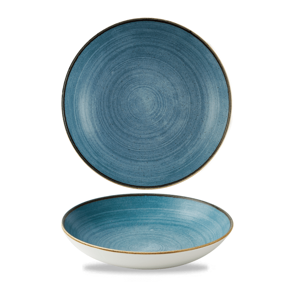 Stonecast Raw 15 oz. Teal Evolve Coupe Bowl