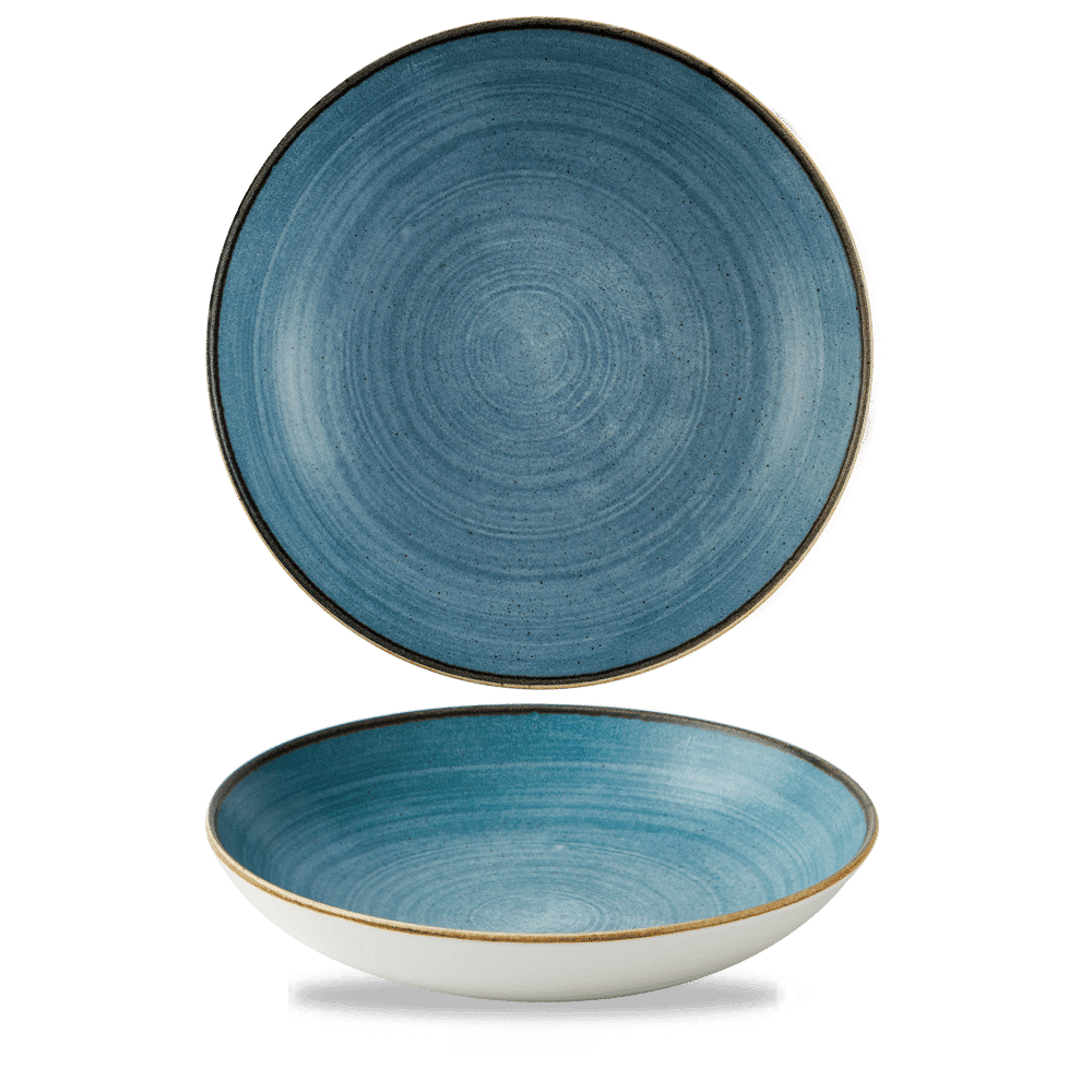 Stonecast Raw 40 oz. Teal Evolve Coupe Bowl