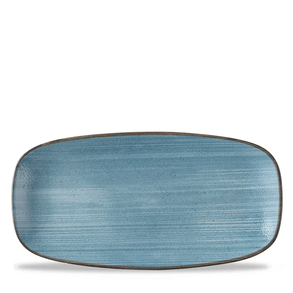 Stonecast Raw 6" Teal Chefs Oblong Plate