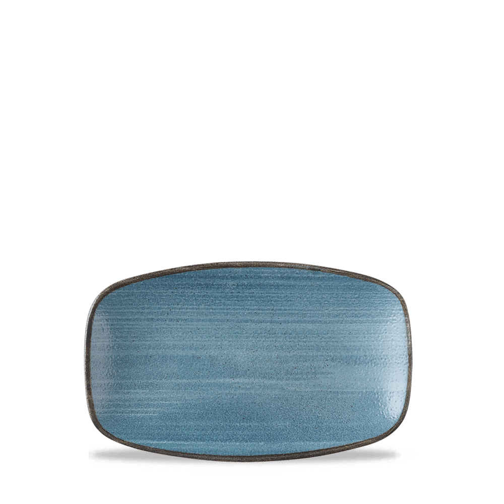 Stonecast Raw 4" Teal Chefs Oblong Plate