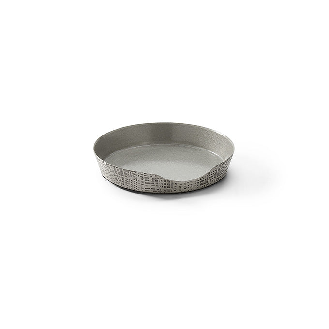 3-1/2"D Etched Stainless Steel Spoon Rest