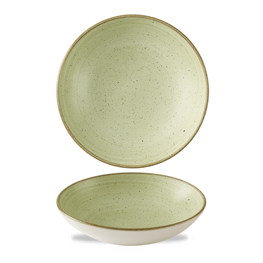 Stonecast Raw 7.25" Green Coupe Bowl