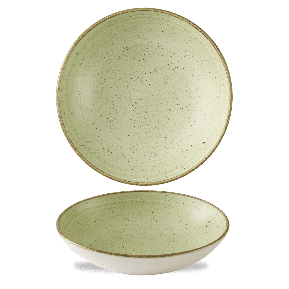 Stonecast Raw 9.75" Green Evolve Coupe Bowl