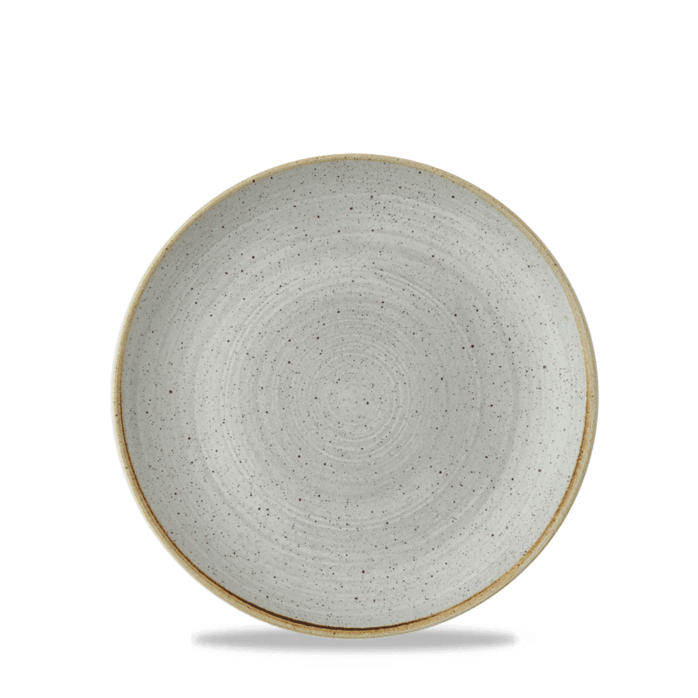 Stonecast Raw 6.5" Grey Evolve Coupe Plate