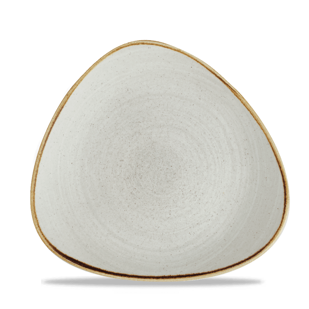 Stonecast Raw 11 1/8" Grey Triangle Plate