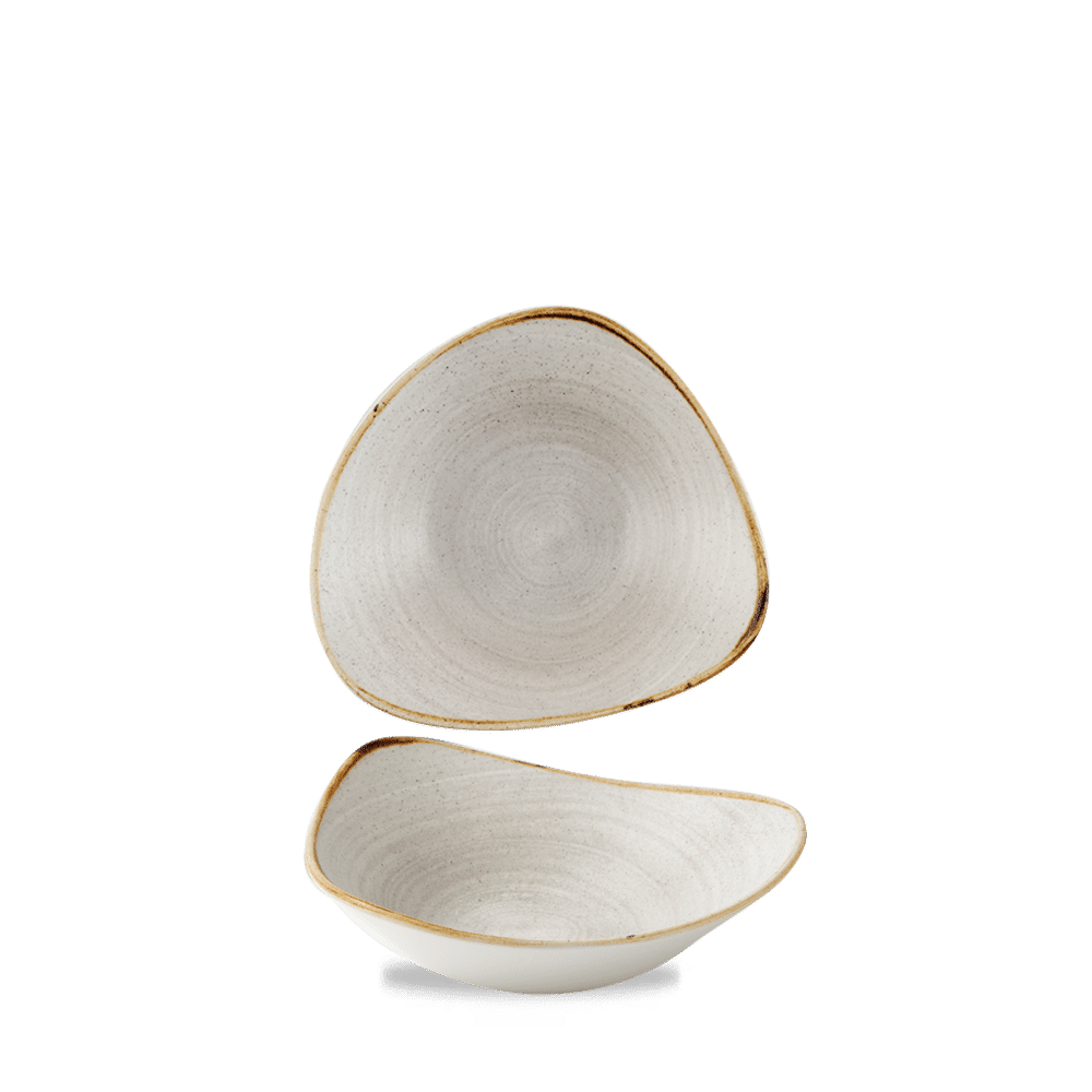 Stonecast Raw 13 oz. Grey Triangle Bowl