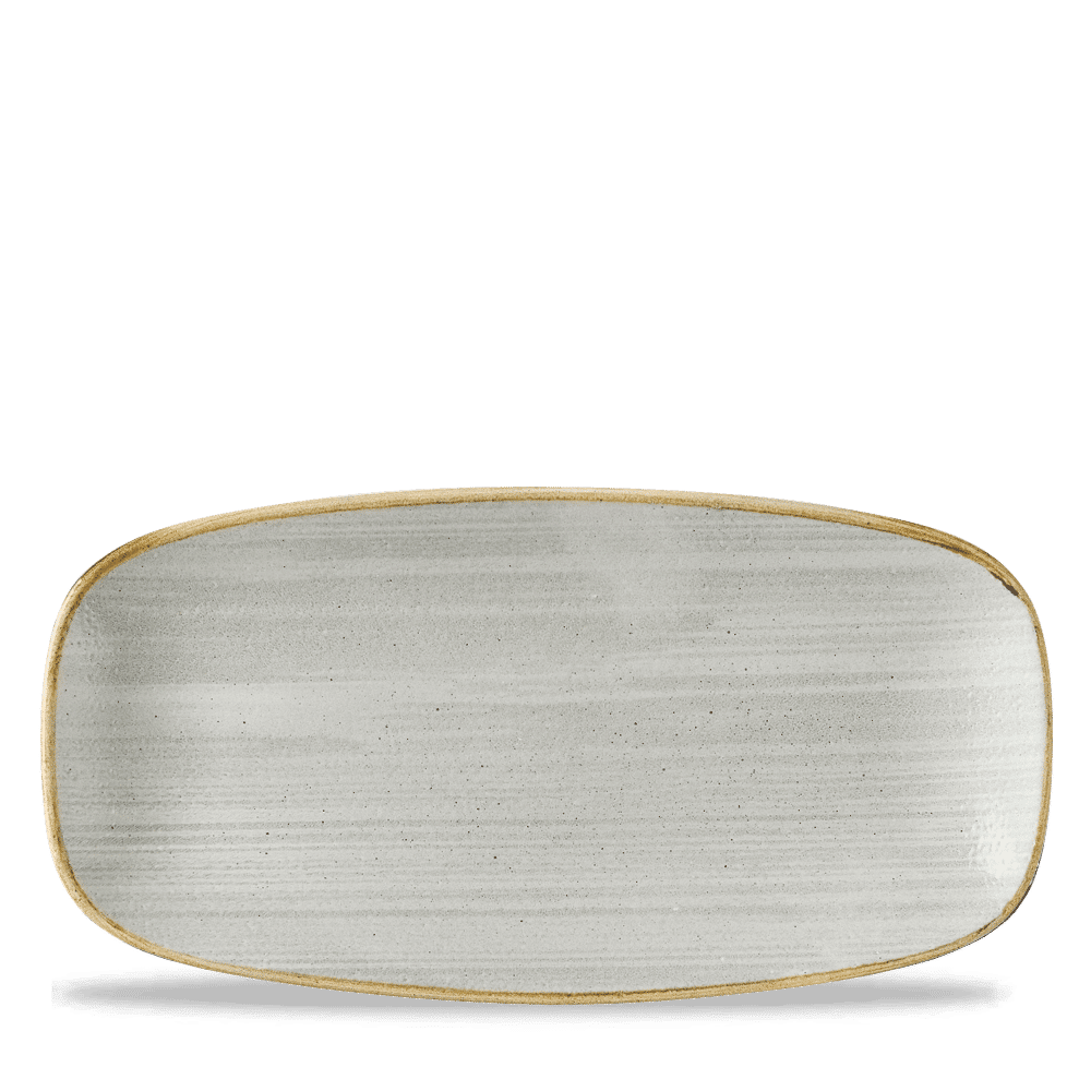 Stonecast Raw 11-3/4" Grey Oblong Plate