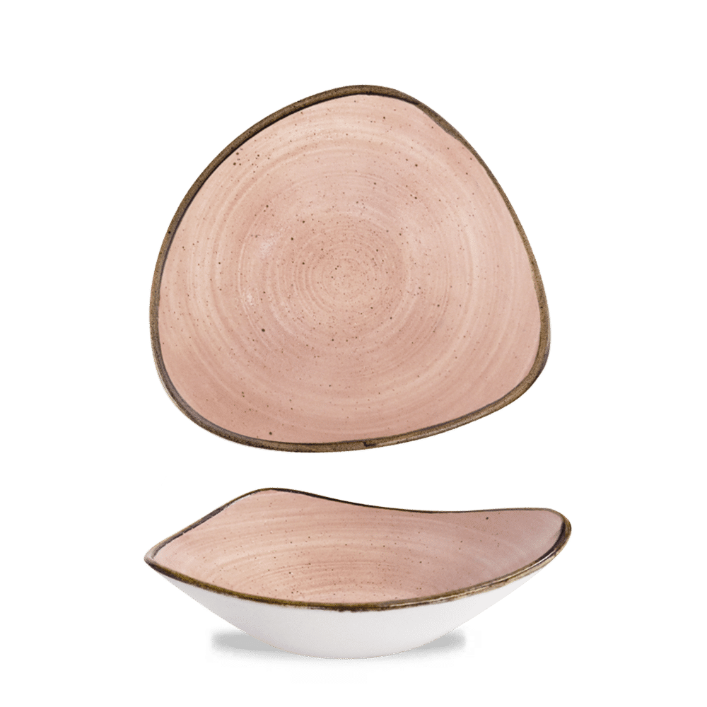 Stonecast Raw 21 oz. Terracotta Triangle Bowl