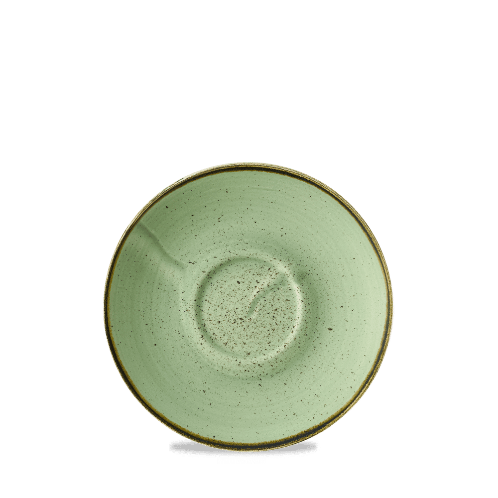 Stonecast 6.25" Sage Green Cafe Cappuccino Saucer