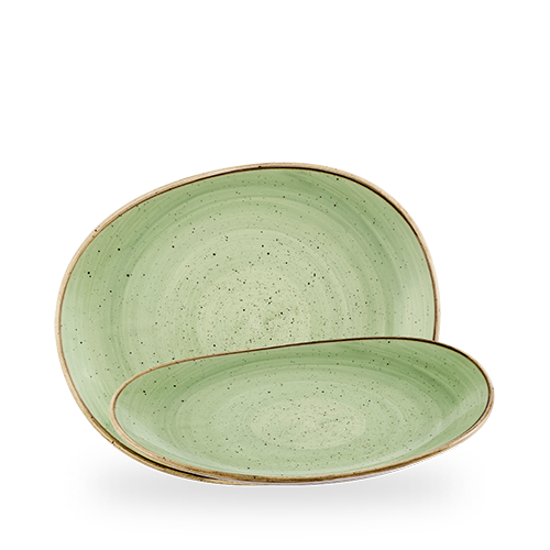Stonecast 11" Sage Green Organic Opal Plate