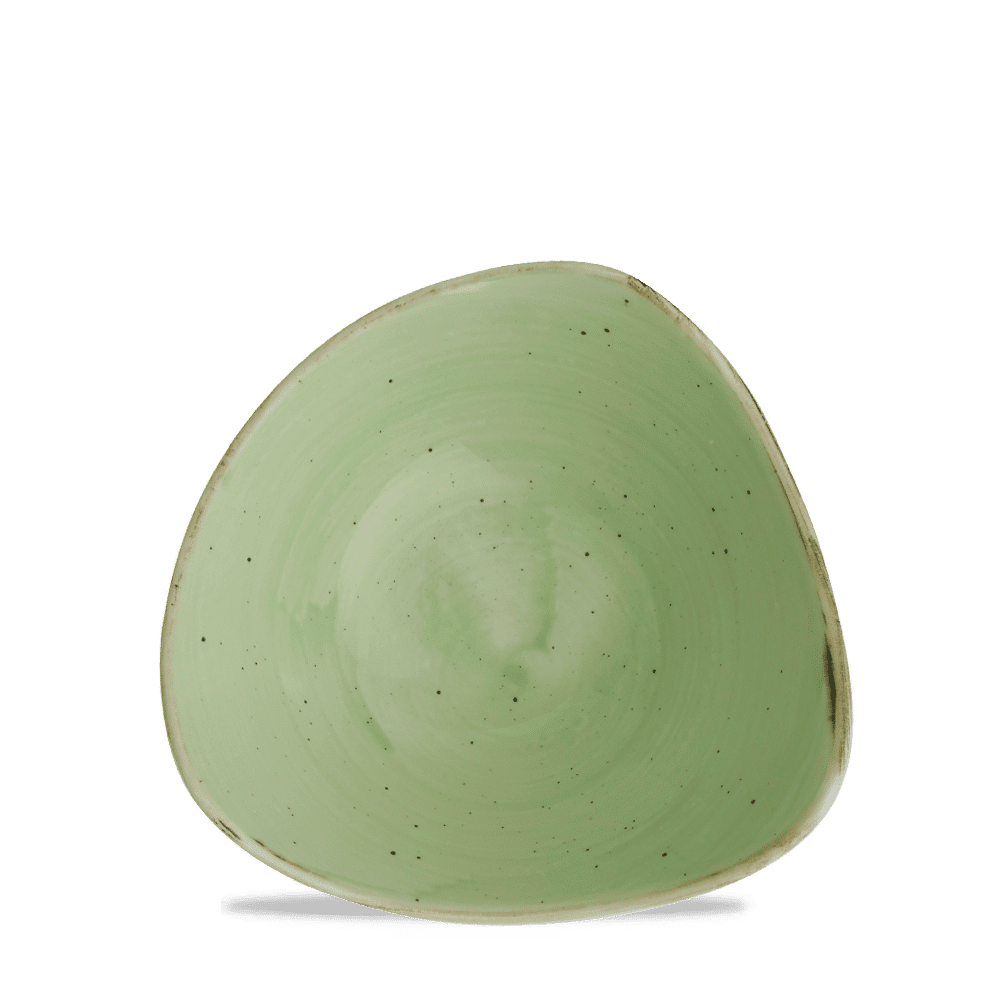 Stonecast 9 oz. Sage Green Triangle Bowl