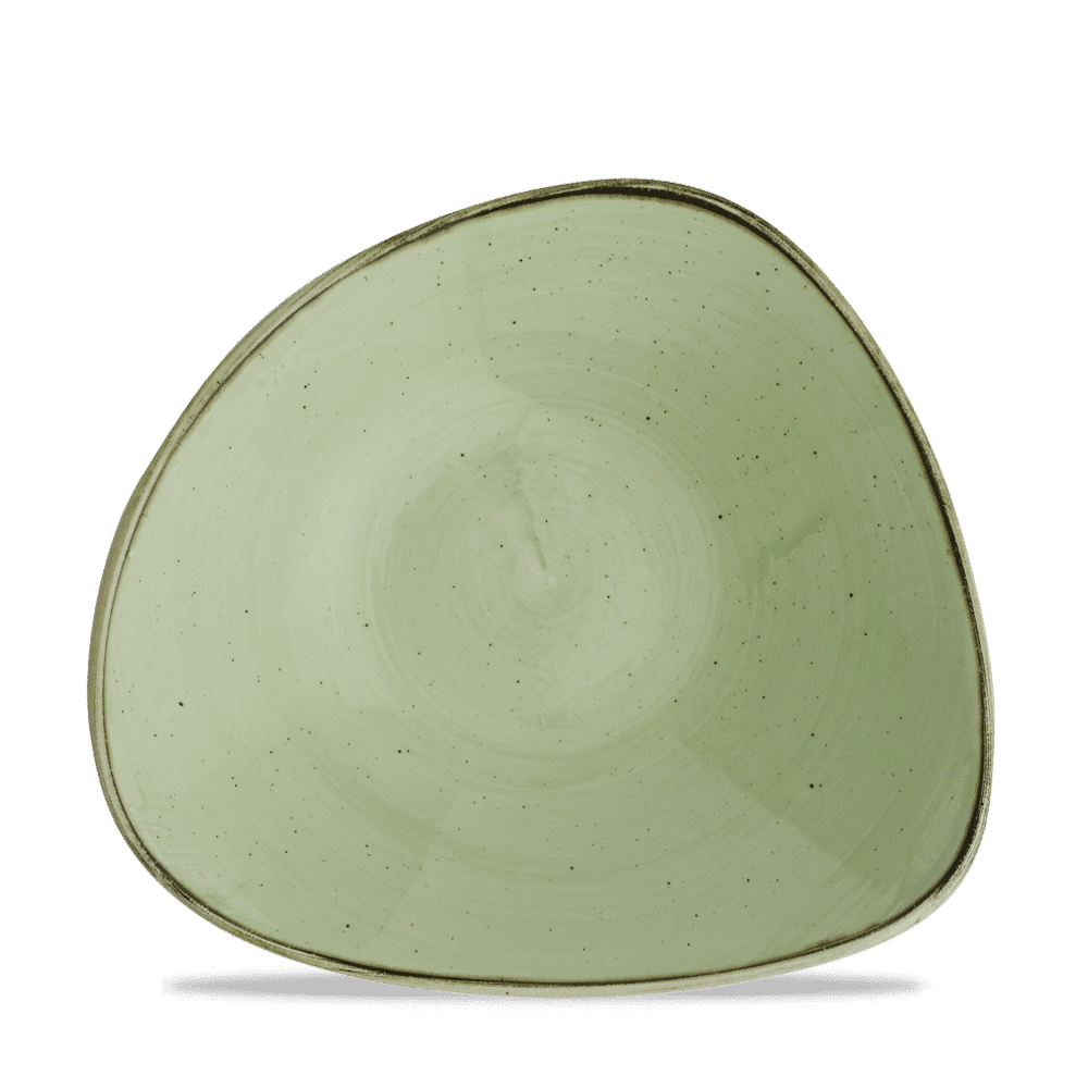 Stonecast 21 oz. Sage Green Triangle Bowl
