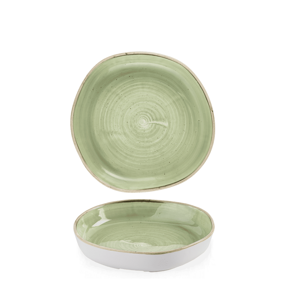 Stonecast 7 7/8" Sage Green Walled Bowl