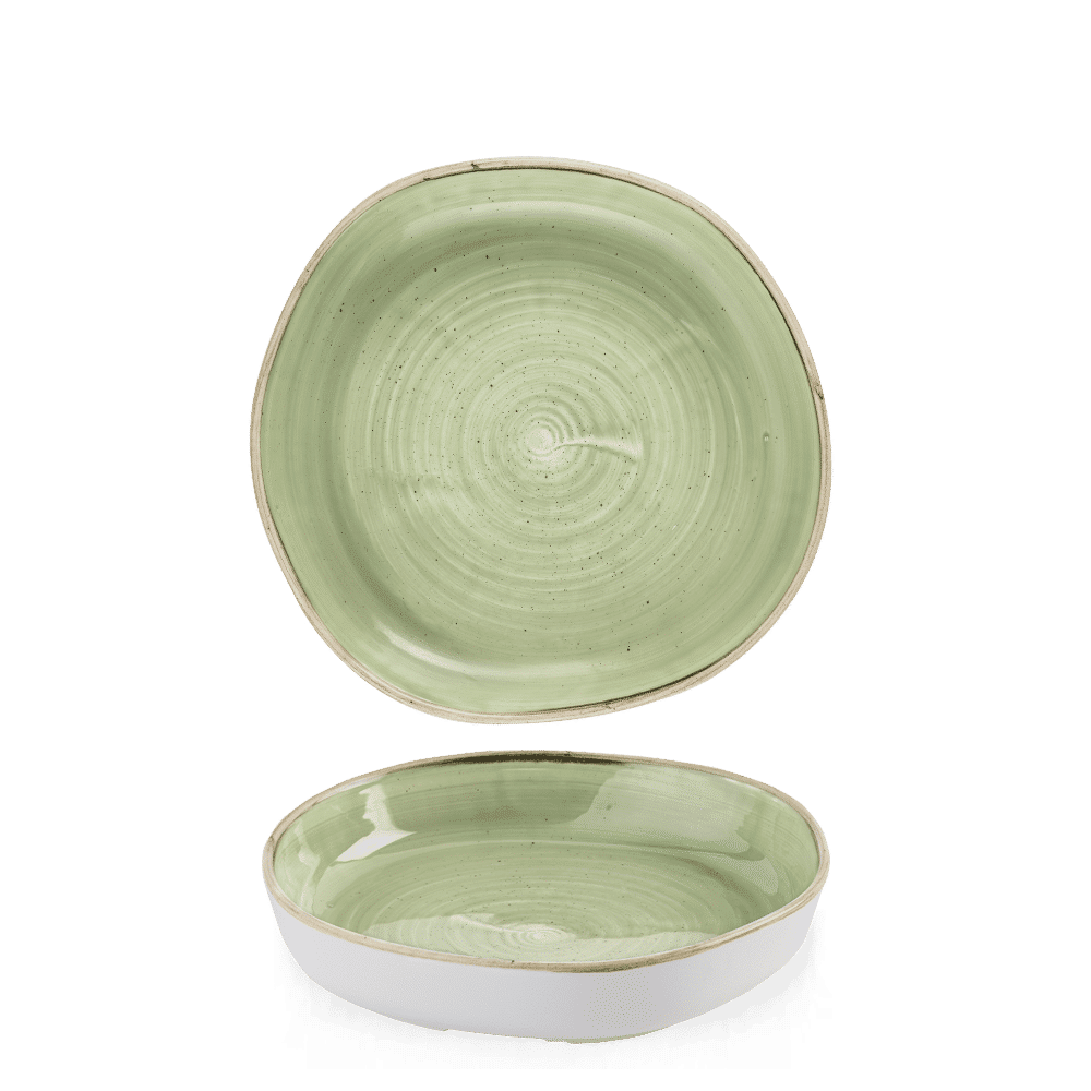 Stonecast 9 1/4" Sage Green Walled Bowl