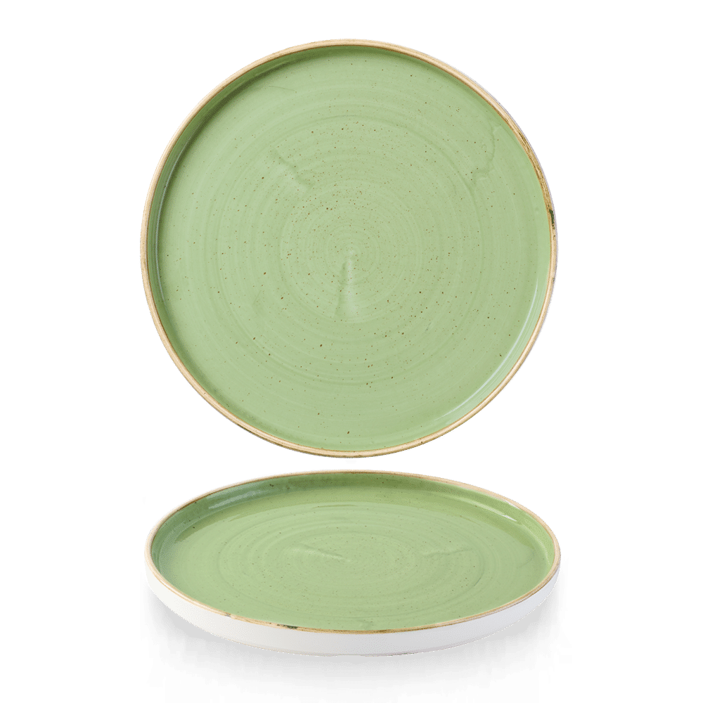 Stonecast 10 2/8" Sage Green Walled Plate