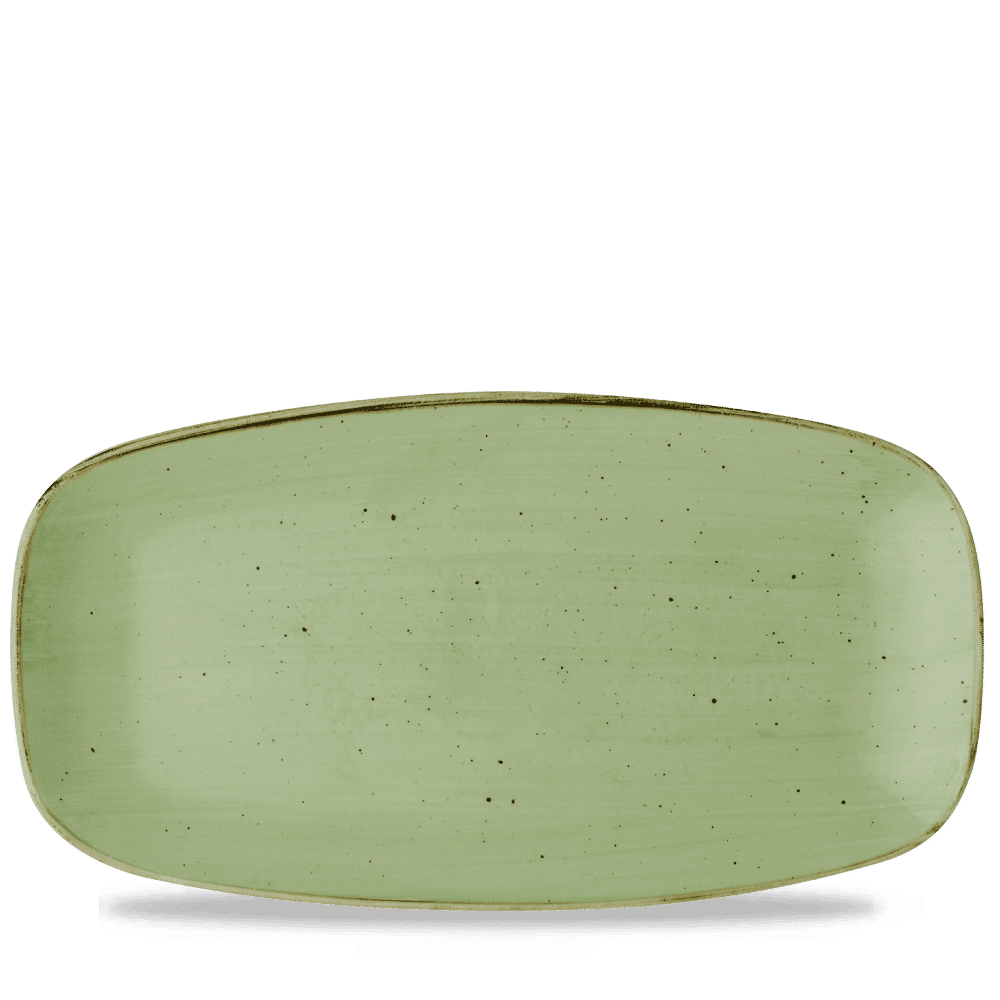 Stonecast 11 3/4" x 6" Sage Green Oblong Plate