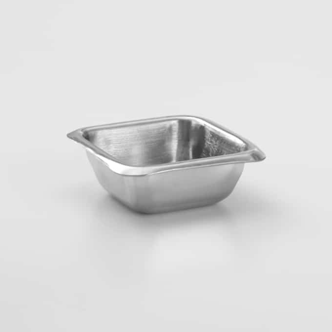 1-1/2 oz. Square Stainless Steel Sauce Cup