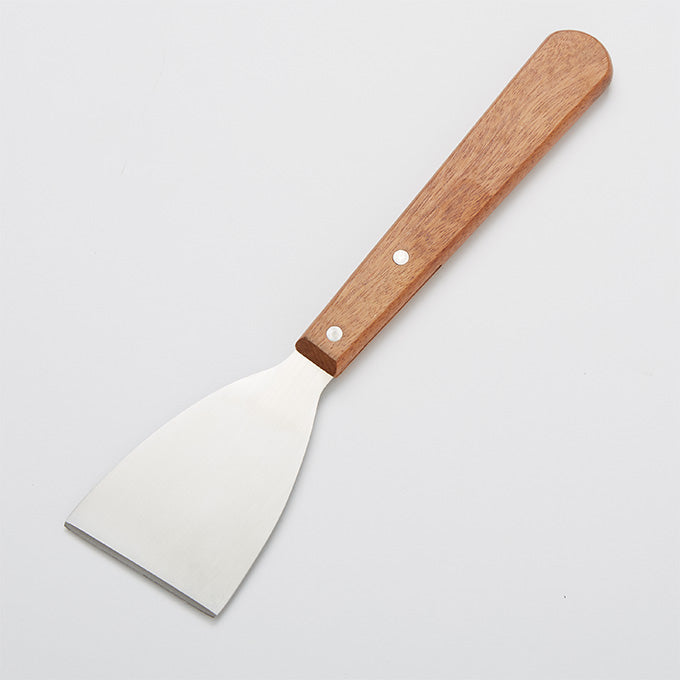 3"W x 12"L Stainless Steel Grill Scraper, Wood Handle