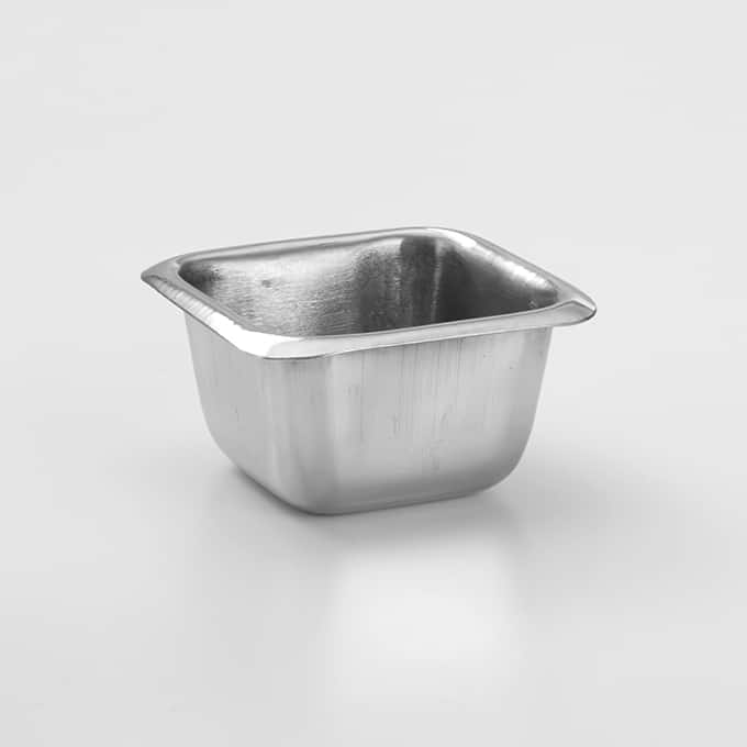 2-1/2 oz. Square Stainless Steel Sauce Cup