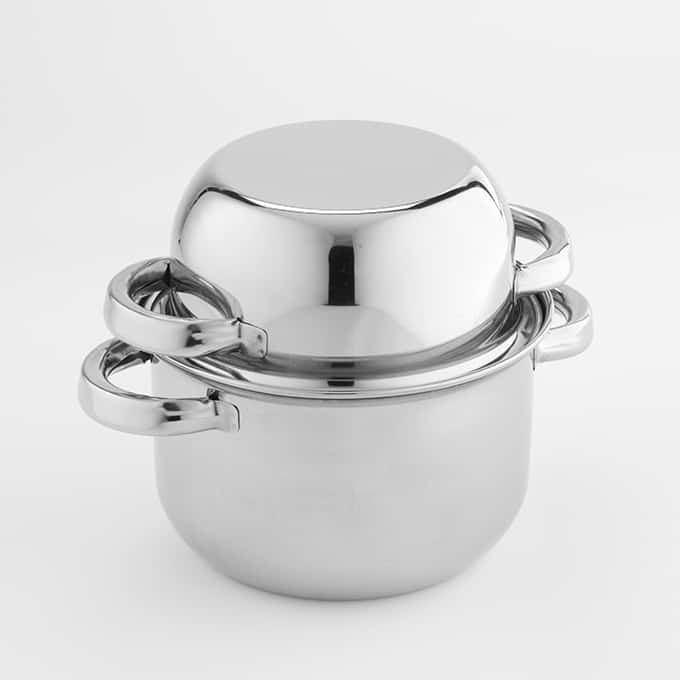 64 oz. Stainless Steel Mussel Server with Cover