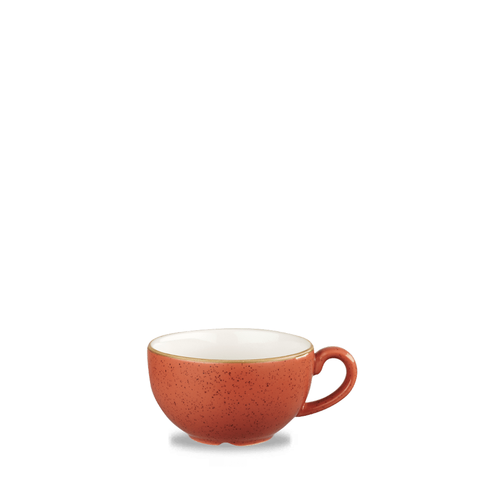 Stonecast 8 oz. Spiced Orange Cappuccino Cup