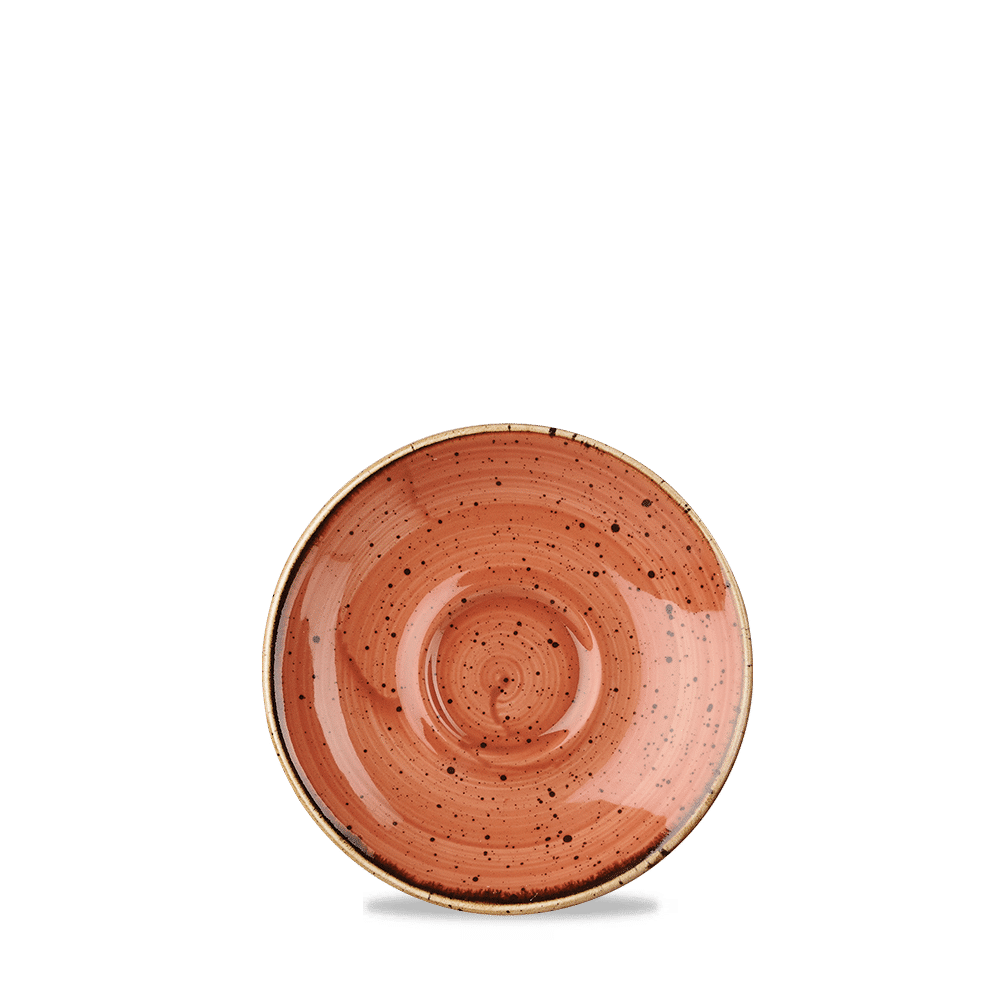 Stonecast 4 1/2" Spiced Orange Round Saucer