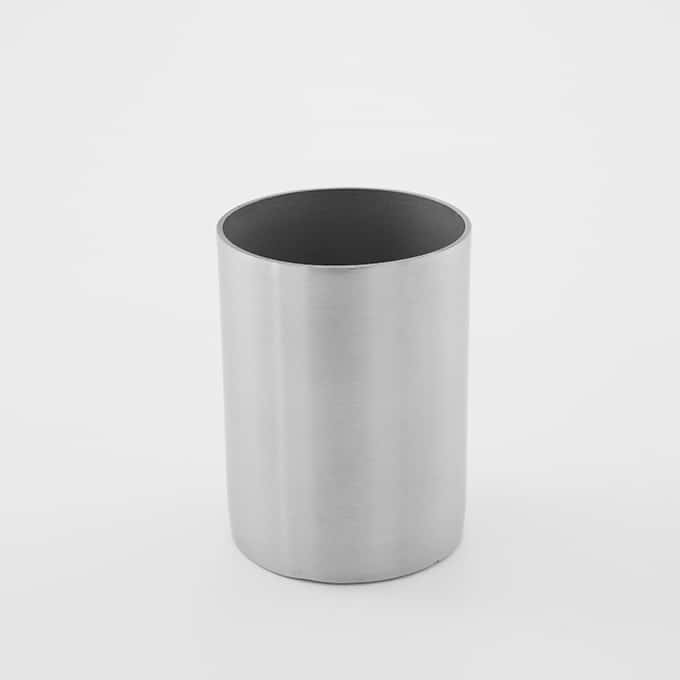 2"D x 2-3/4"H Satin Stainless Steel Sugar Packet Holder