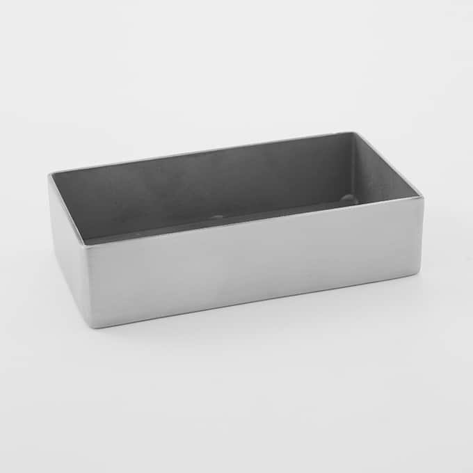 4-1/4" x 2-1/4" x 1"H Satin Stainless Steel Sugar Packet Tray
