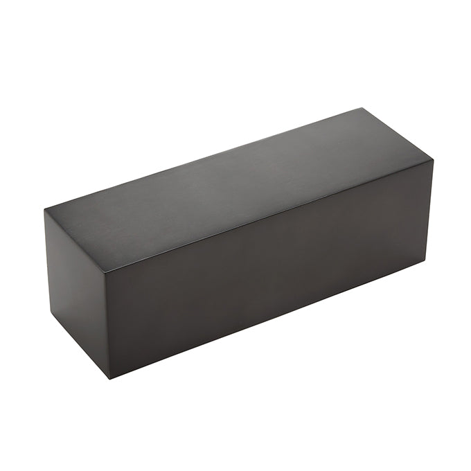 Black Cube Stainless Steel Riser, 12" L x 4" W x 4" H