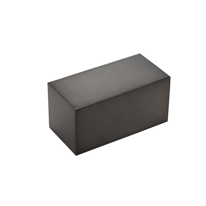 Black Cube Stainless Steel Riser, 8" L x 4" W x 4" H