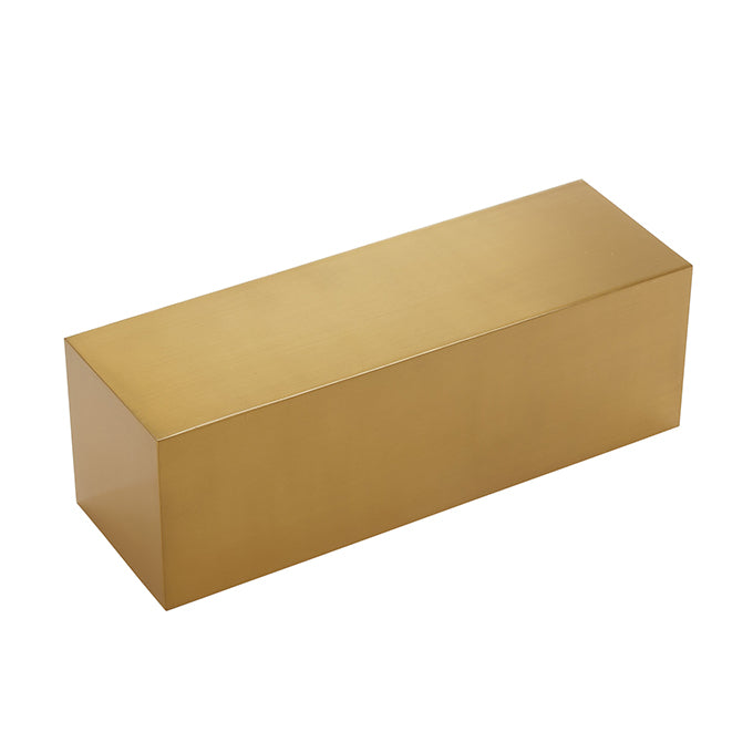 Gold Cube Stainless Steel Riser, 12" L x 4" W x 4" H