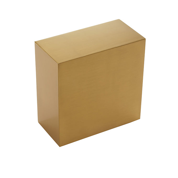 Gold Cube Stainless Steel Riser, 4" H