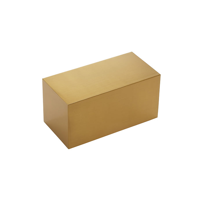 Gold Cube Stainless Steel Riser, 8" L x 4" W x 4" H