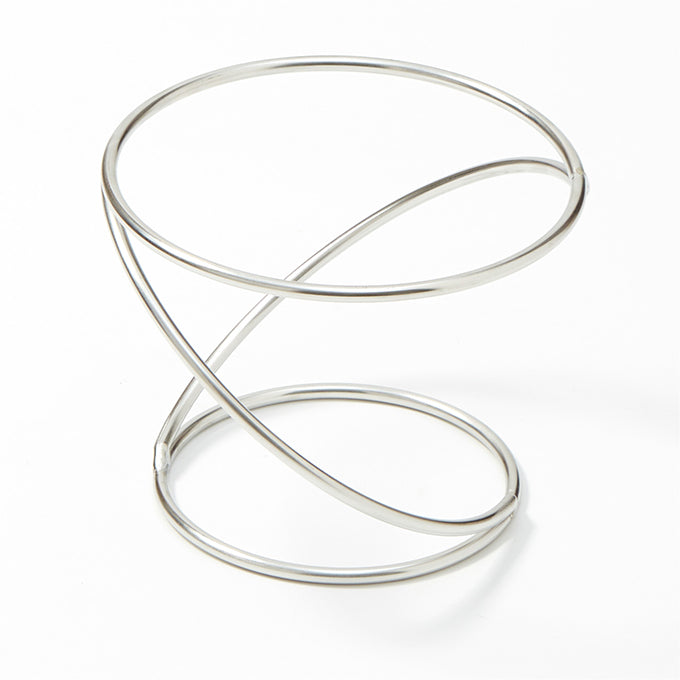 Contempo™ 7" x 7" Swirl Pizza Stand, Stainless Steel