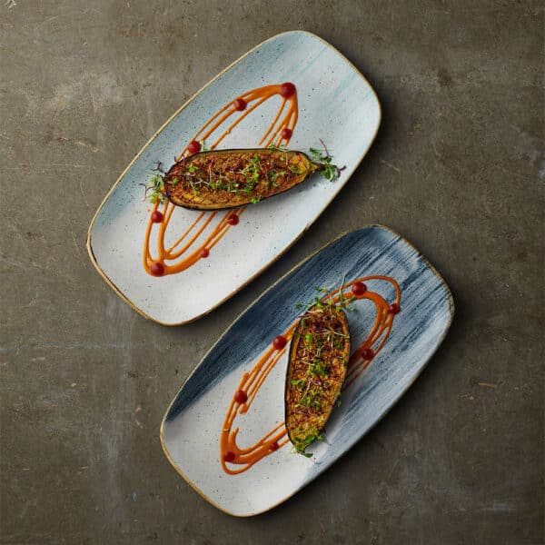 Stonecast Accents 11 3/4" x 6" Blueberry Oblong Plate