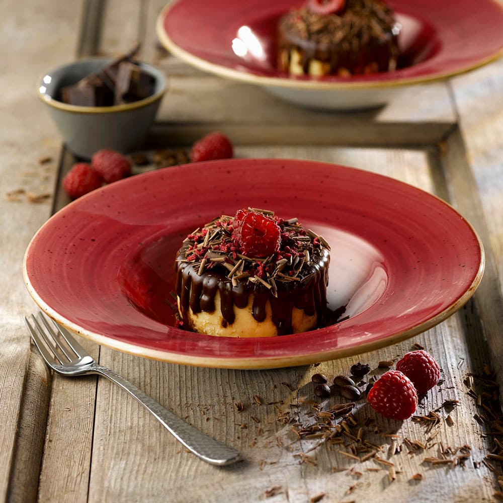 Stonecast 10 oz. Berry Red Round Bowl