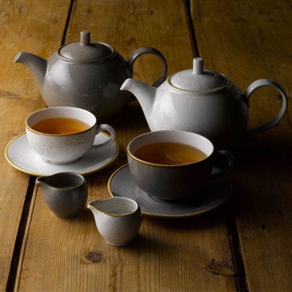 Stonecast 8 oz. Peppercorn Grey Cappuccino Cup