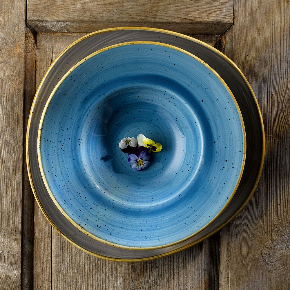 Stonecast 10 oz. Cornflower Blue Round Bowl