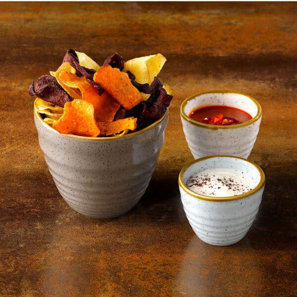 Stonecast 10 oz. Peppercorn Grey Ripple Chip Mug
