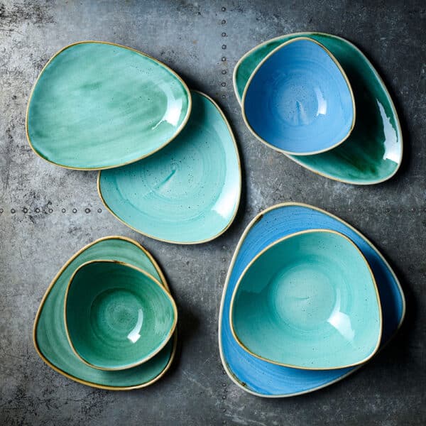 Stonecast 12-1/4" Cornflower Blue Coupe Plate