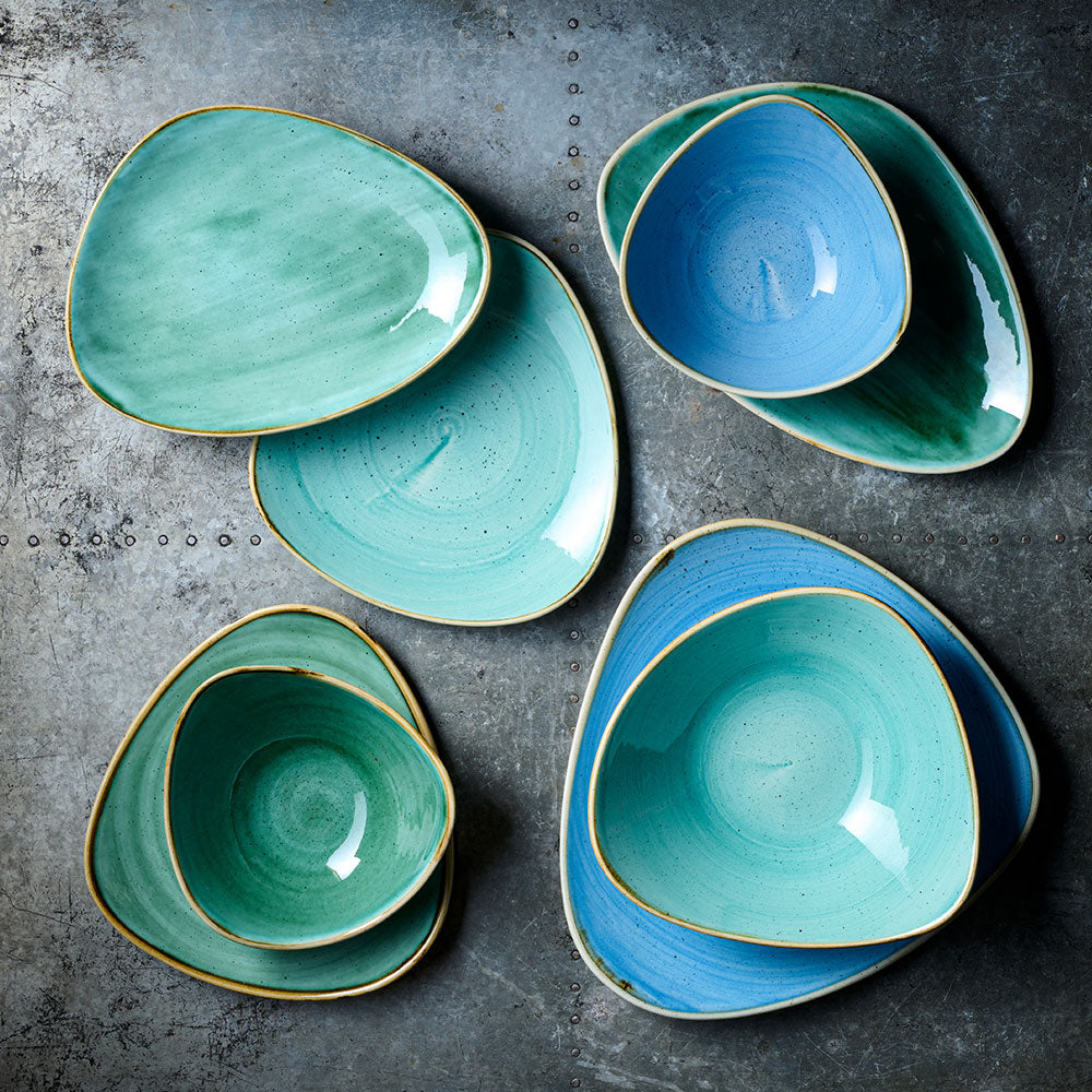 Stonecast 21 oz. Mint Triangle Bowl