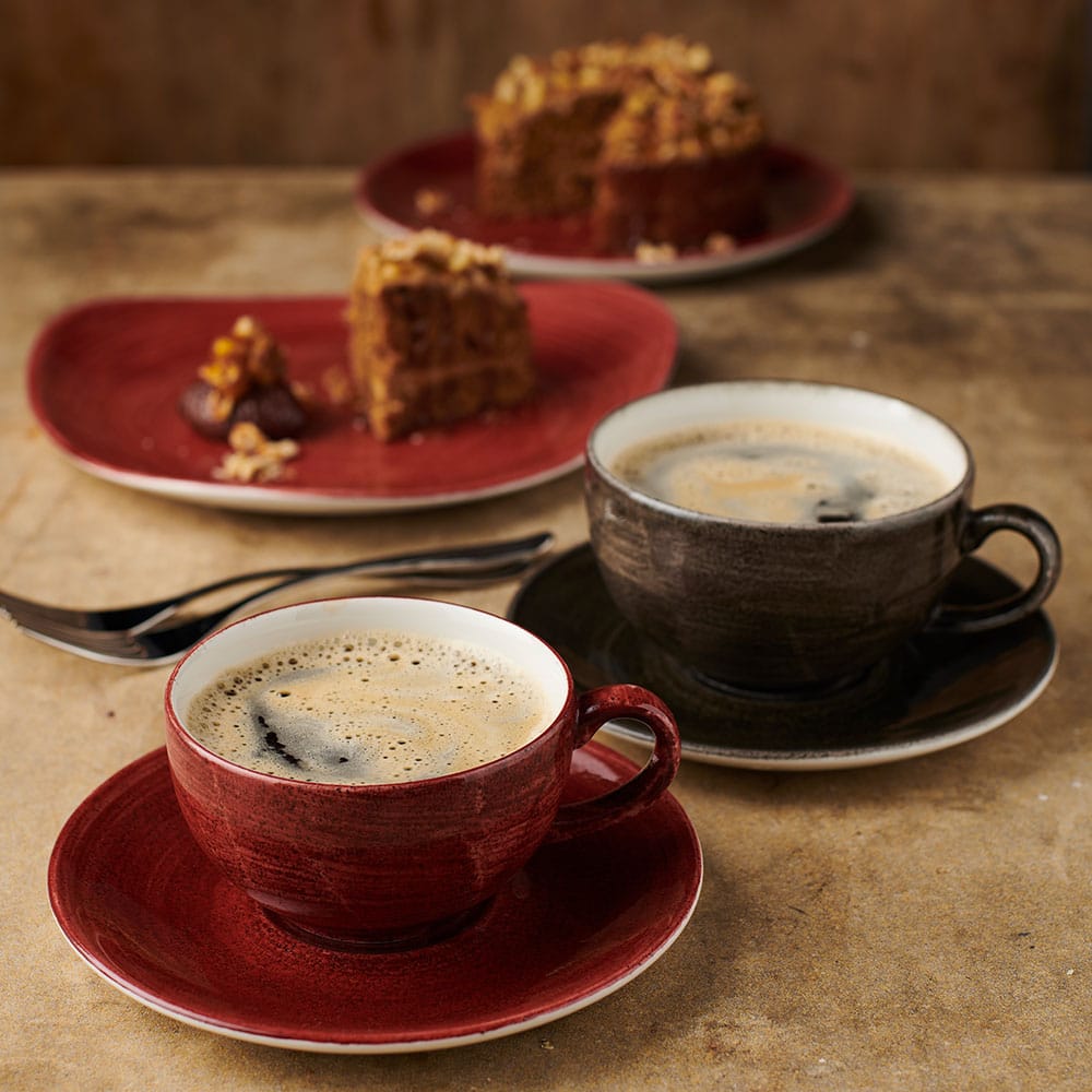 Stonecast Patina 12 oz. Iron Black Cappuccino Cup