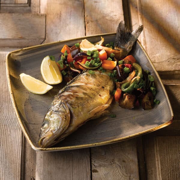 Stonecast 10-1/2" Peppercorn Grey Deep Plate