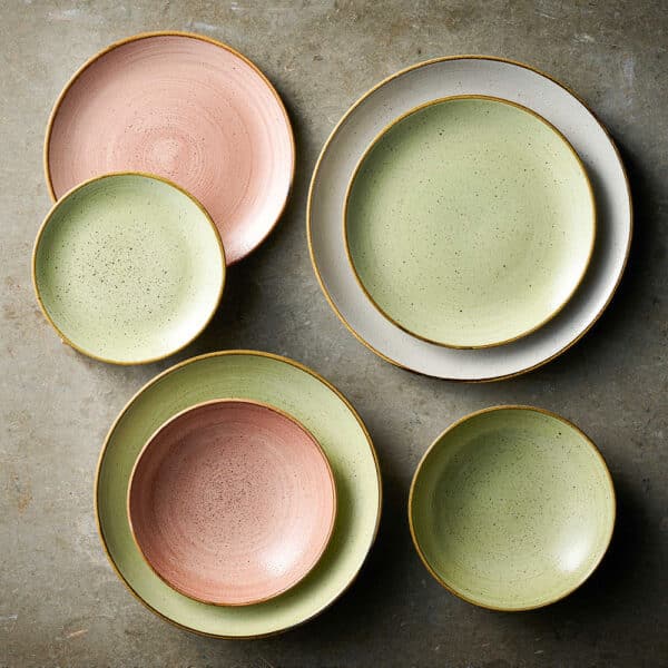 Stonecast Raw 7.25" Green Coupe Bowl