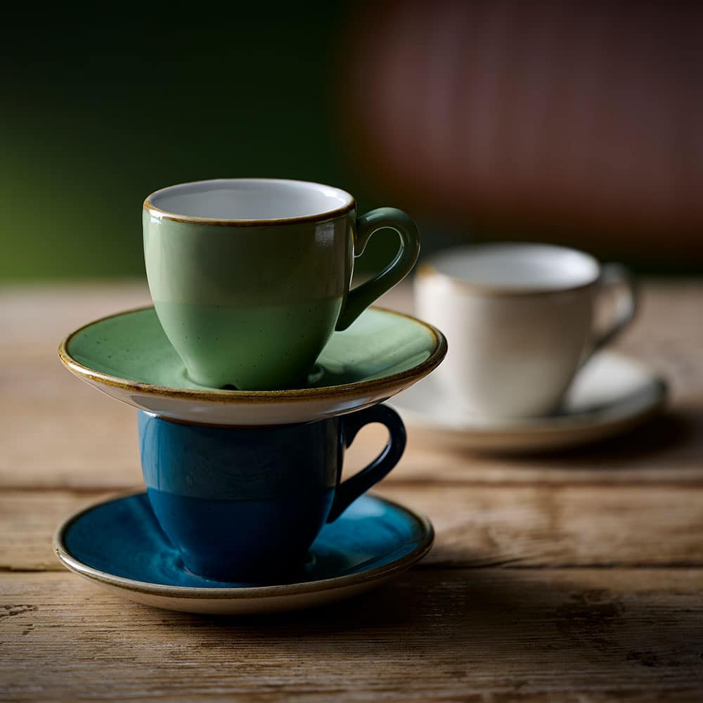 Stonecast 4.5" Java Blue Espresso Saucer